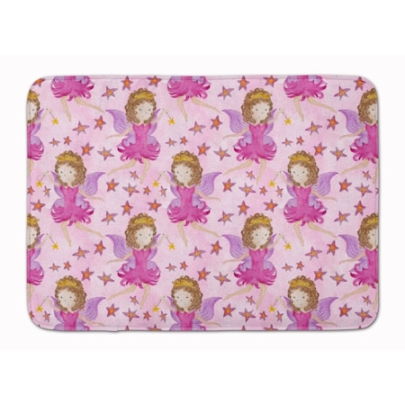 Carolines Treasures Watercolor Fairy Princess on Pink Machine Washable Memory Foam Mat BB7547RUG